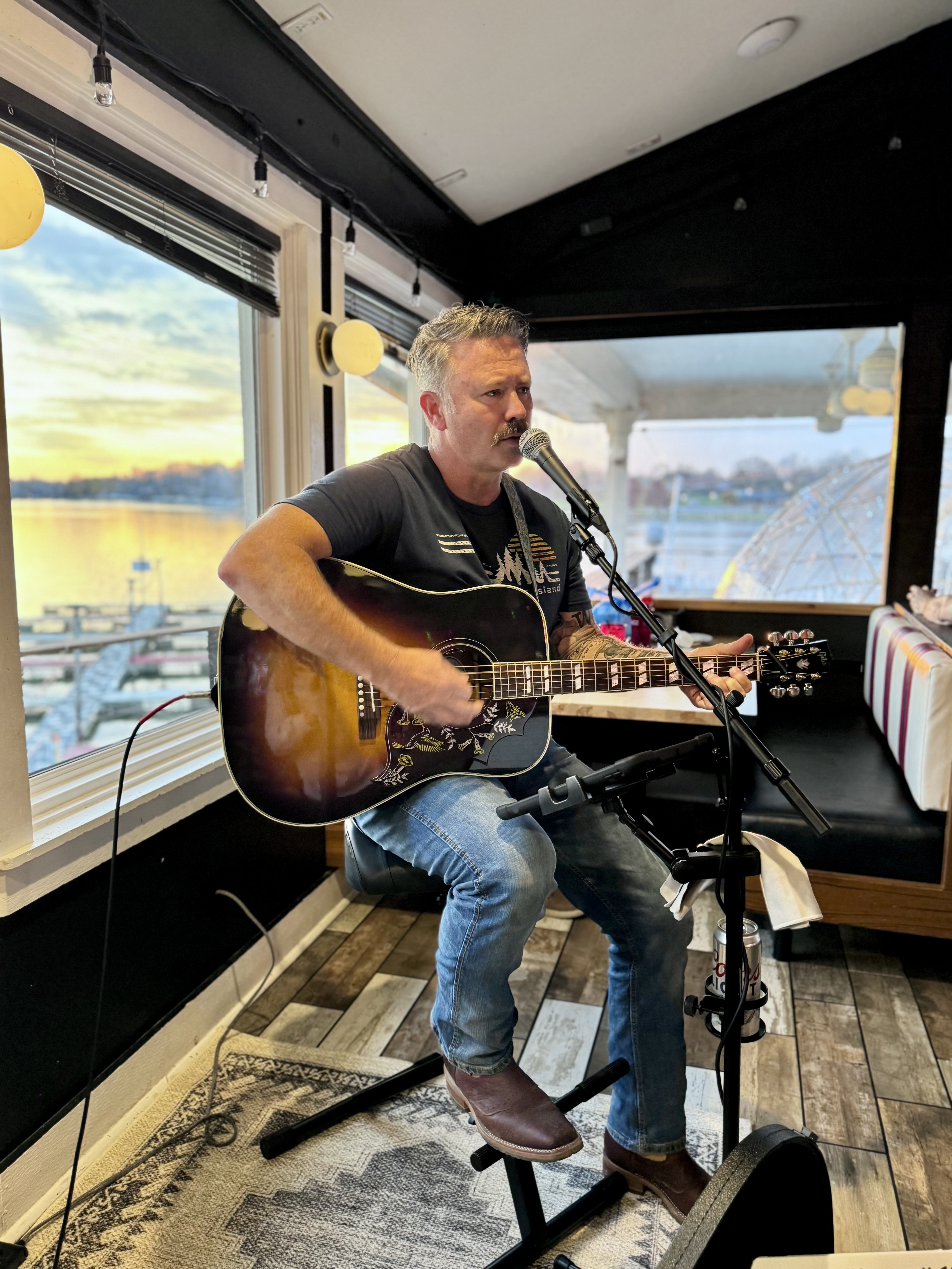 Steve at an upscale cocktail bar