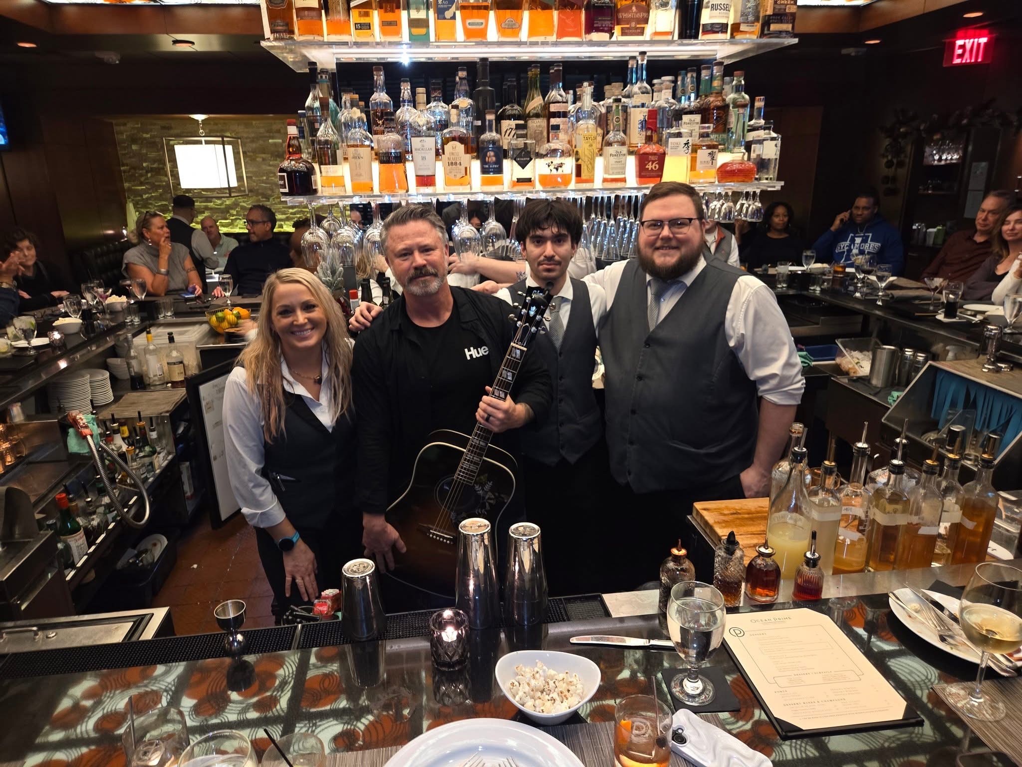 Steve with venue staff after a show